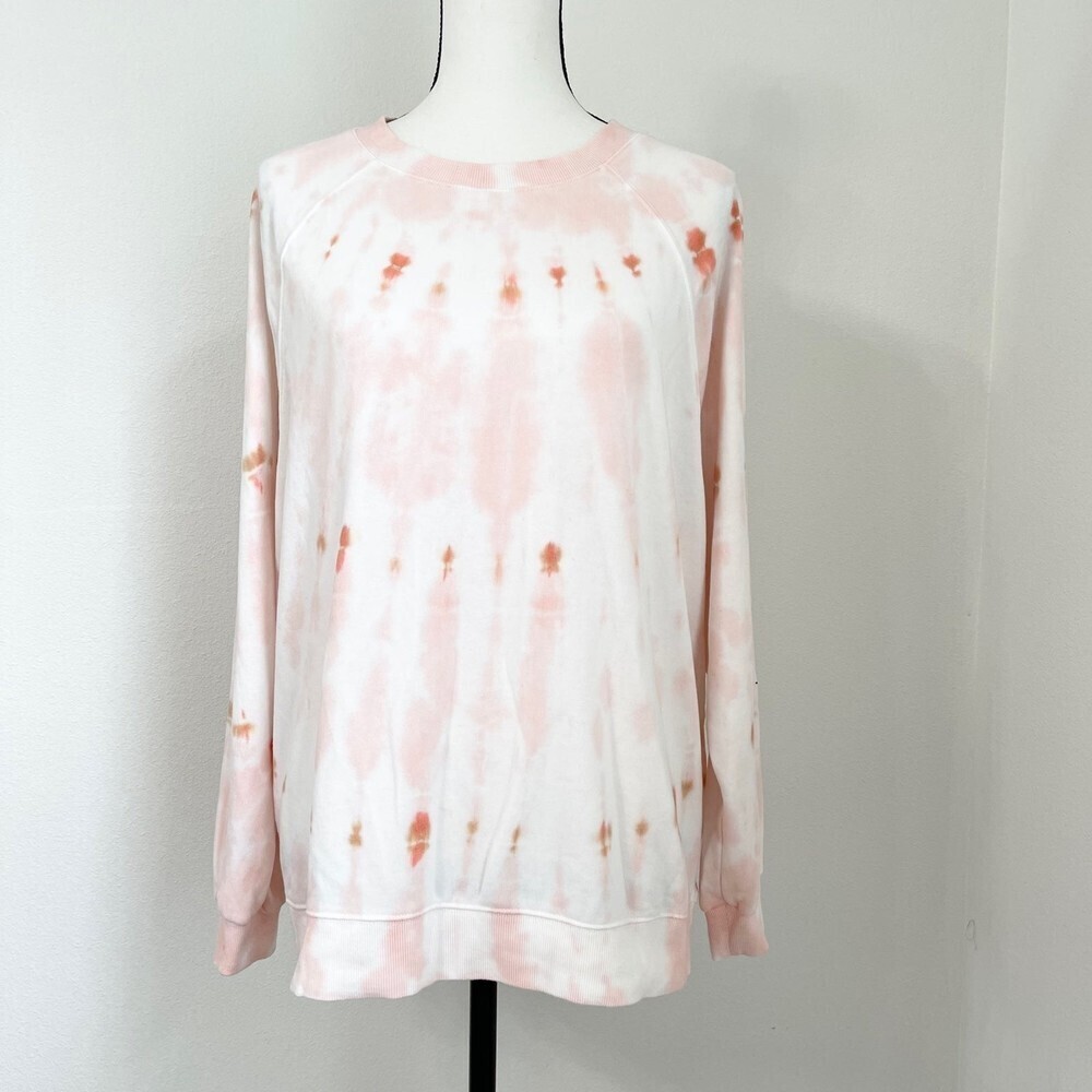 Lou & Grey LIGHTWEIGHT TIE DYE CREWNECK SWEATER. Size M